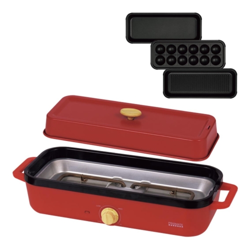 [調理用品] スリムホットプレート プレート3枚セット