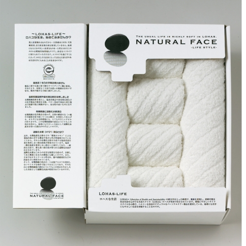 [タオルギフト] ナチュラルフェイス ライフスタイル バスタオル2P・フェイスタオル4Ｐ