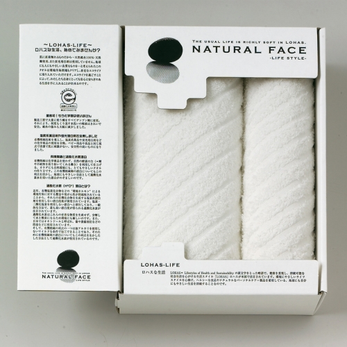 [タオルギフト] ナチュラルフェイス ライフスタイル バスタオル1P・フェイスタオル1P