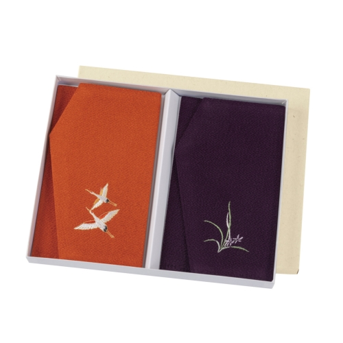 丹後ちりめん刺繍金封ふくさ 慶弔セット