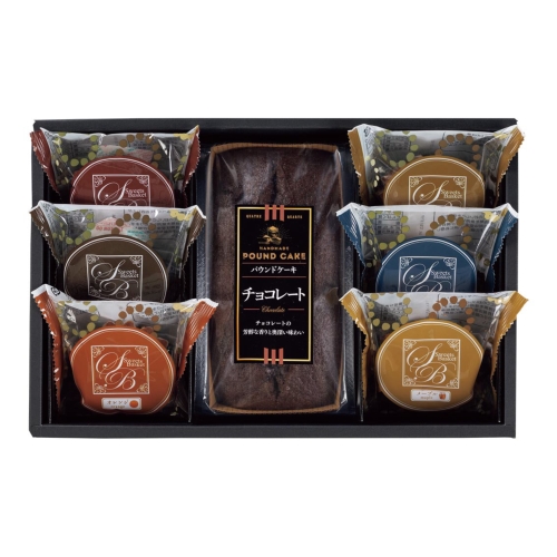 [お菓子ギフト] スイートバスケット ケーキ・焼き菓子詰合せ