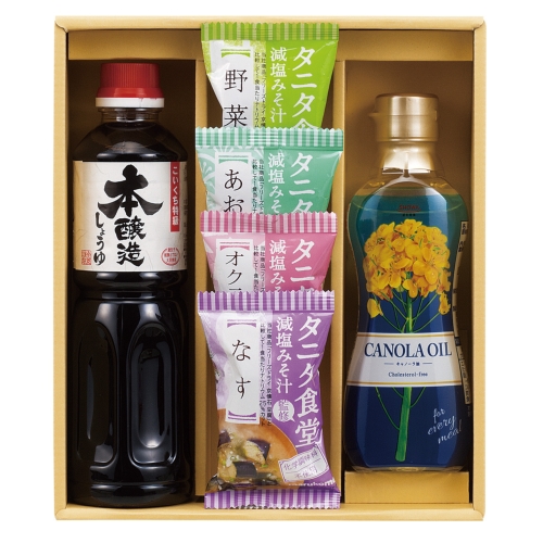 [調味料ギフト] タニタ監修 みそ汁&厳選調味料ギフト