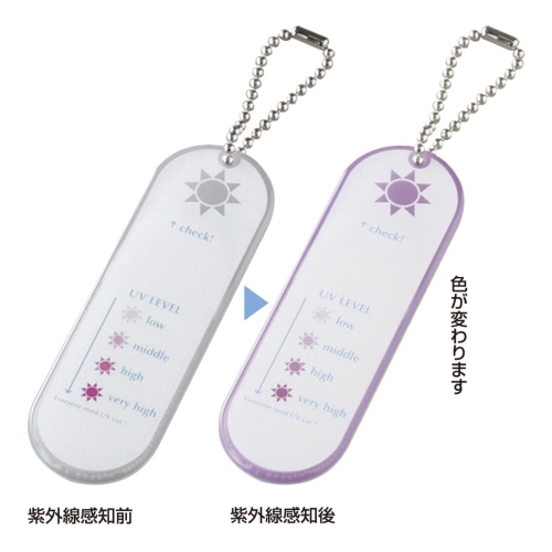 [ビューティ] UVレベルチェックリップミラー