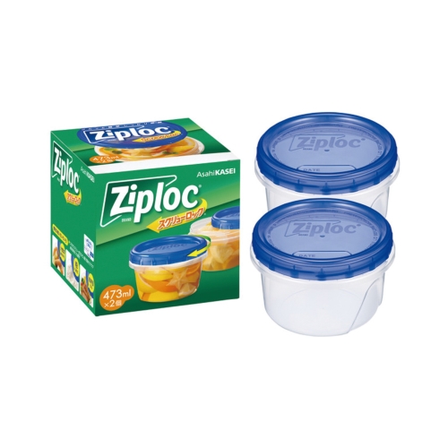 [粗品（保存容器）] 旭化成 ジップロックスクリューロック 2個入