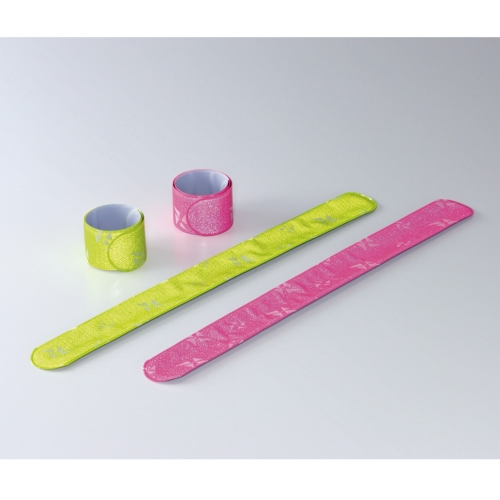 [防災グッズ] 反射リストバンド（イエロー・ピンク）