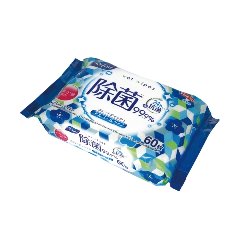 リファイン  24h抗菌アルコール除菌ウェット60枚1P