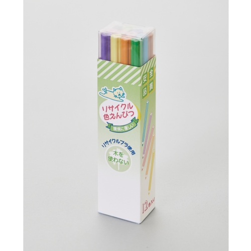 リサイクル色鉛筆12P