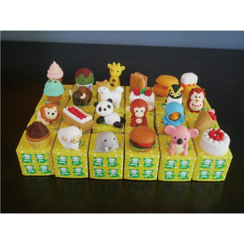 [お子様文具] おもしろパズル消しゴム （小箱入）