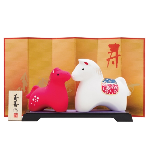 [干支/縁起] 開運干支  午  紅白小