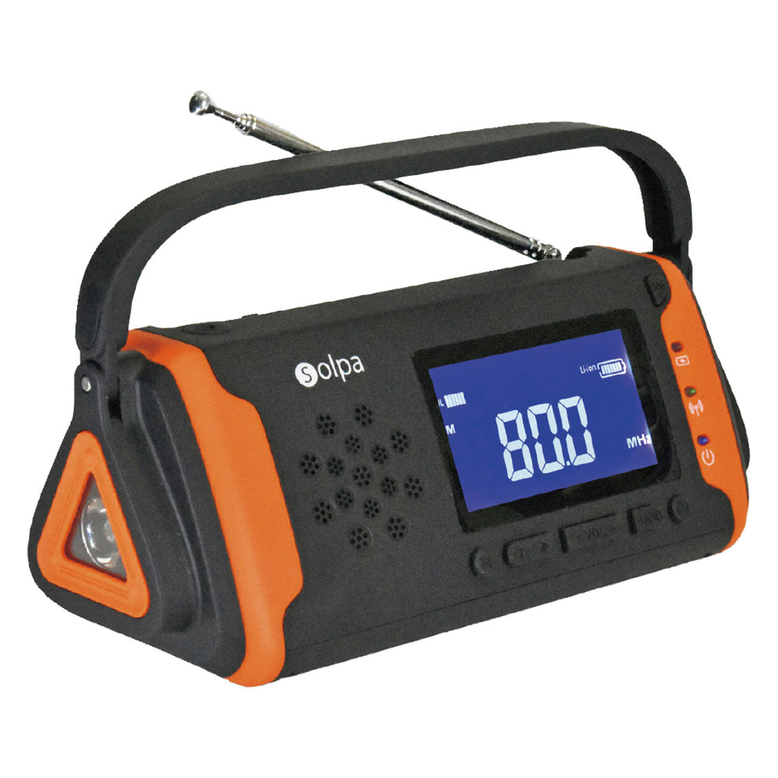 手回し/ソーラー蓄電ラジオ【チャージオ ラムダ】