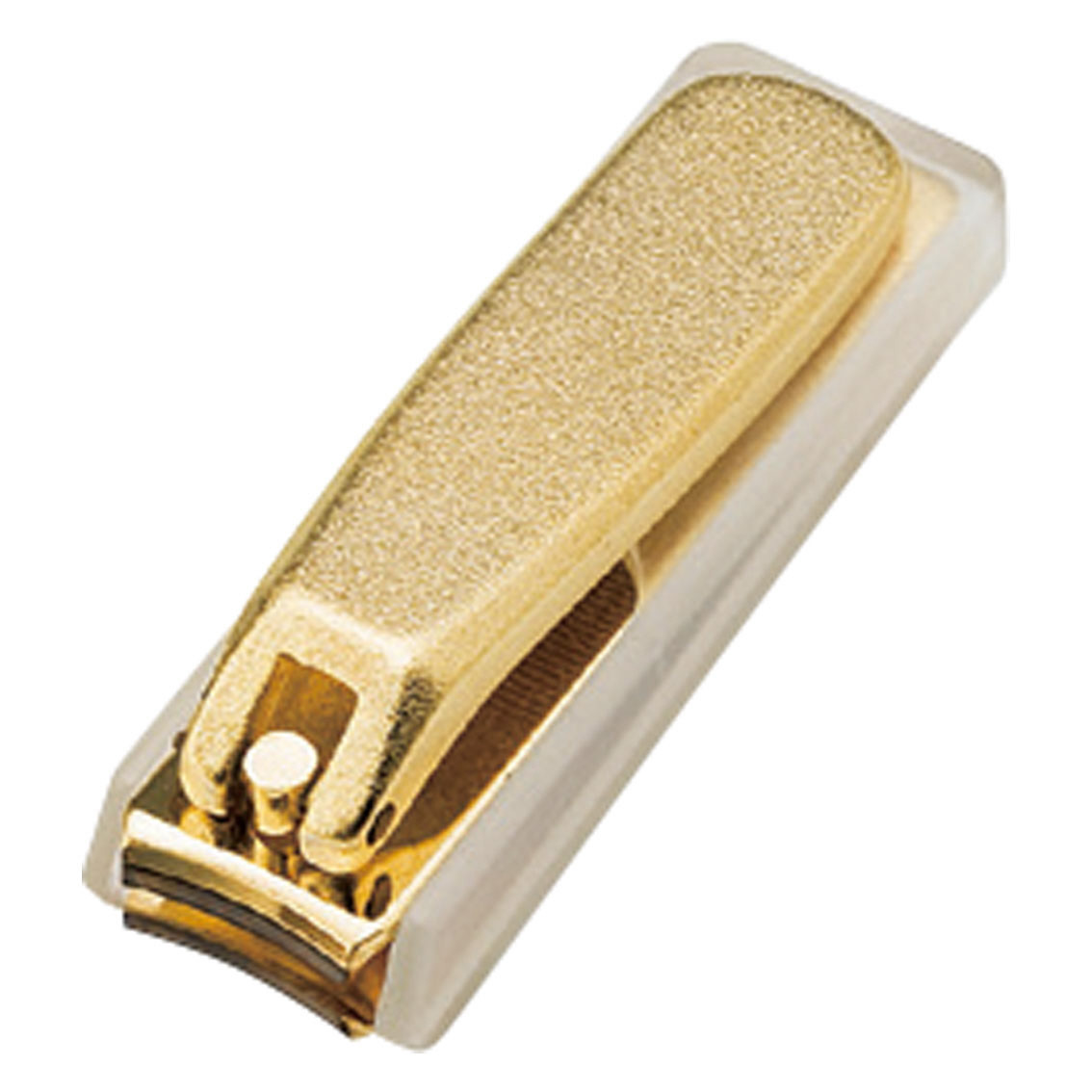 金メッキ爪切り（小） カバー付