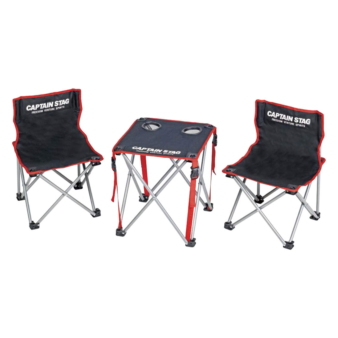 [アウトドア/レジャー] キャプテンスタッグ ジュール コンパクトテーブルチェアセット