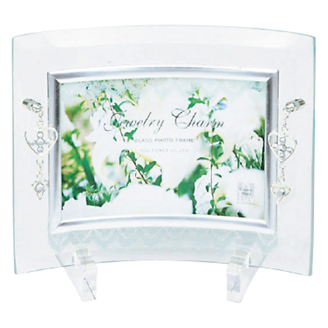 ジュエリーチャーム ガラスフォトフレーム 1W