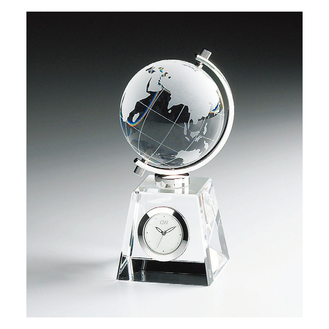 [クリスタルオーナメント] グラスワークスナルミ グローブ クロック