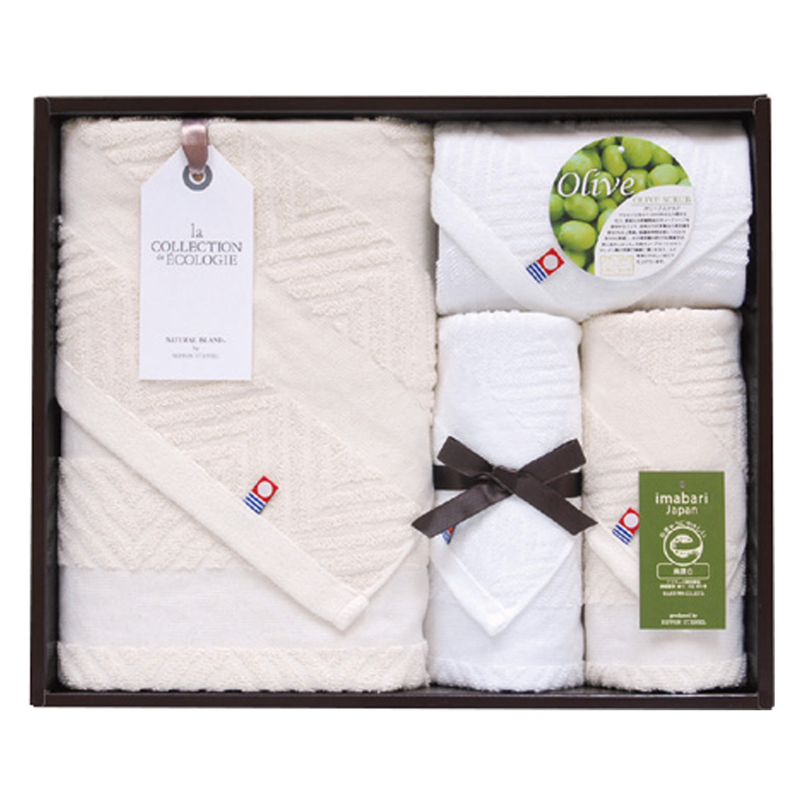 [タオルギフト] 今治オリーブスクラブⅡ エコマーク認定タオルセット