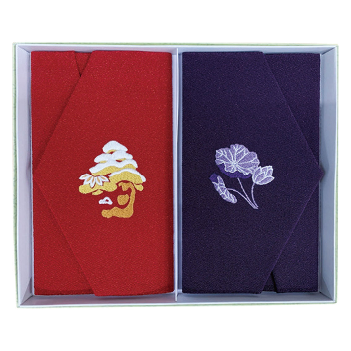 エステルちりめん刺繍入り 金封ふくさセット