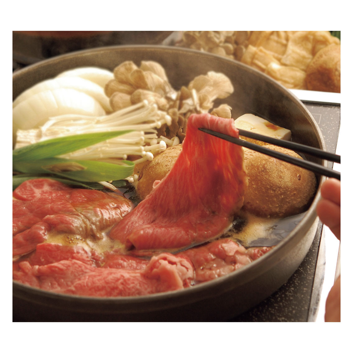 滋賀「松喜屋」近江牛すきやき