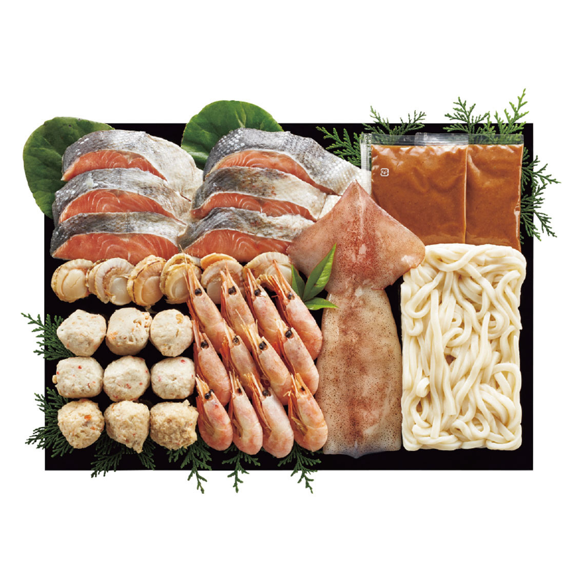 北海道名物  7種の具材を使用した石狩鍋セット