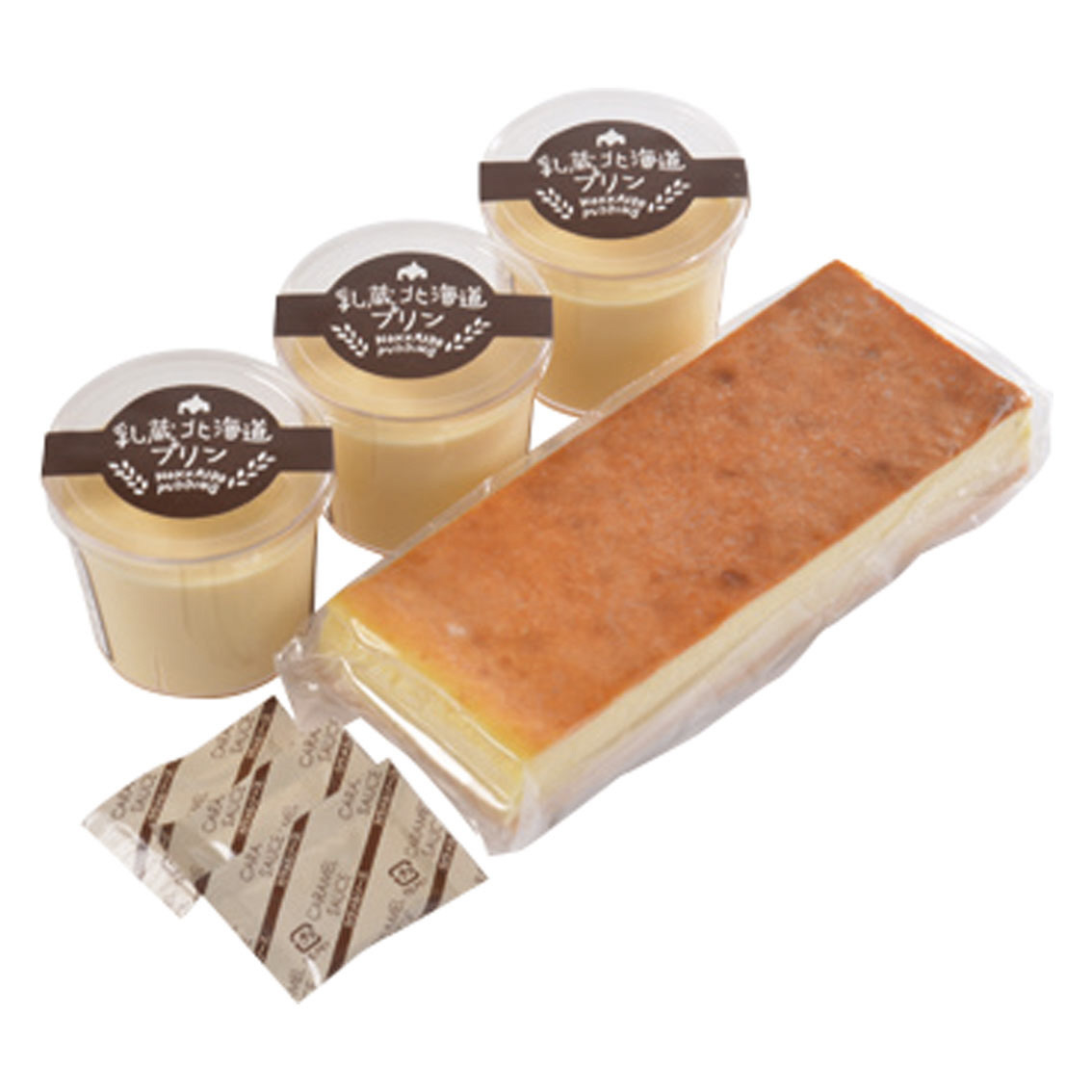 [お菓子ギフト] 「乳蔵」北海道プリンとチーズケーキセット