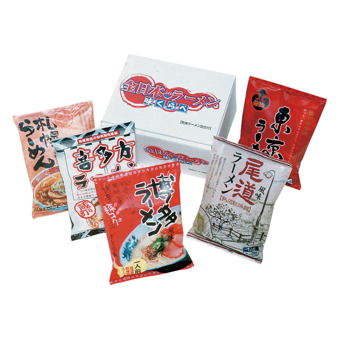 全日本ラーメン（ご当地風味） 味くらべ5食