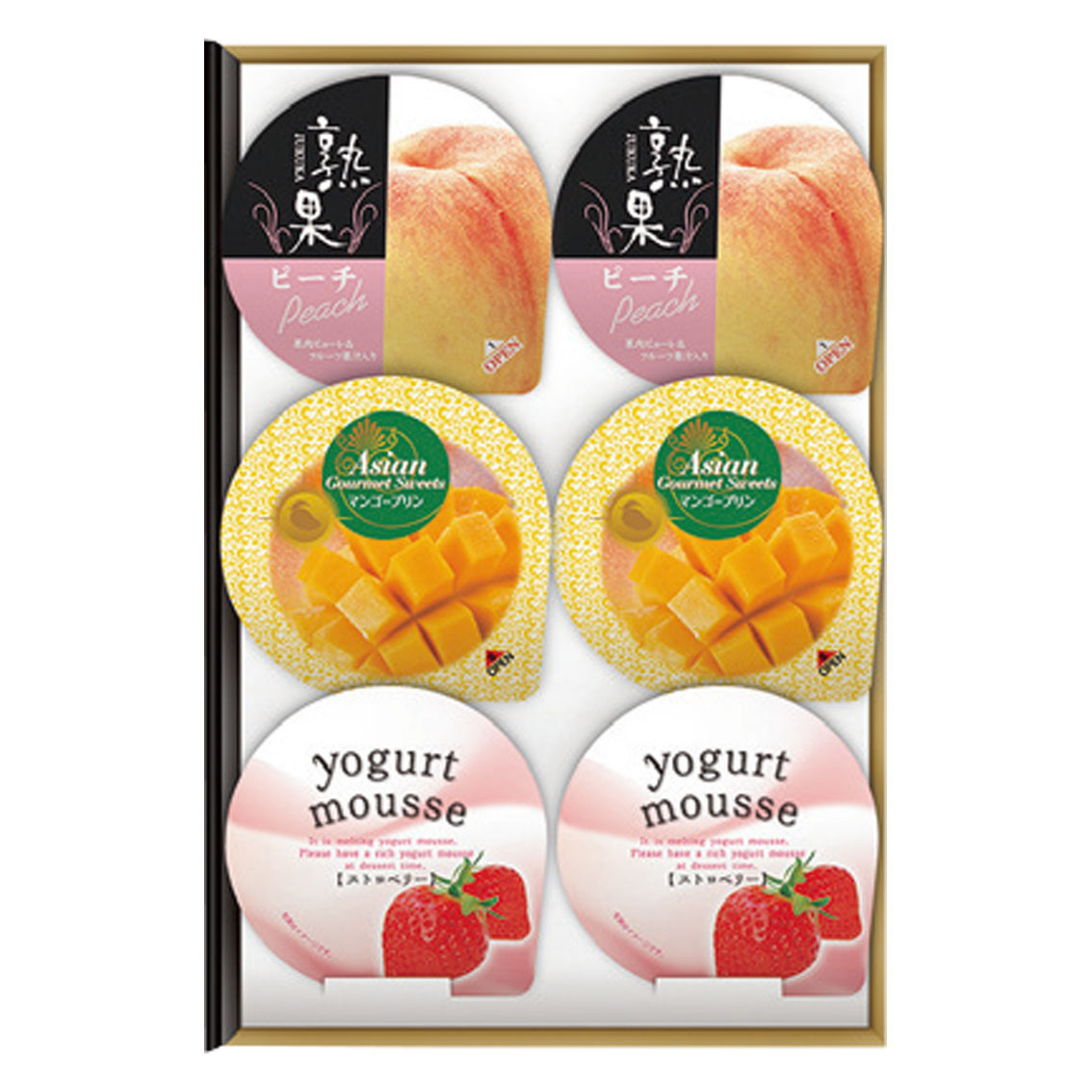 [お菓子ギフト] 6個フルーティーデザートコレクション