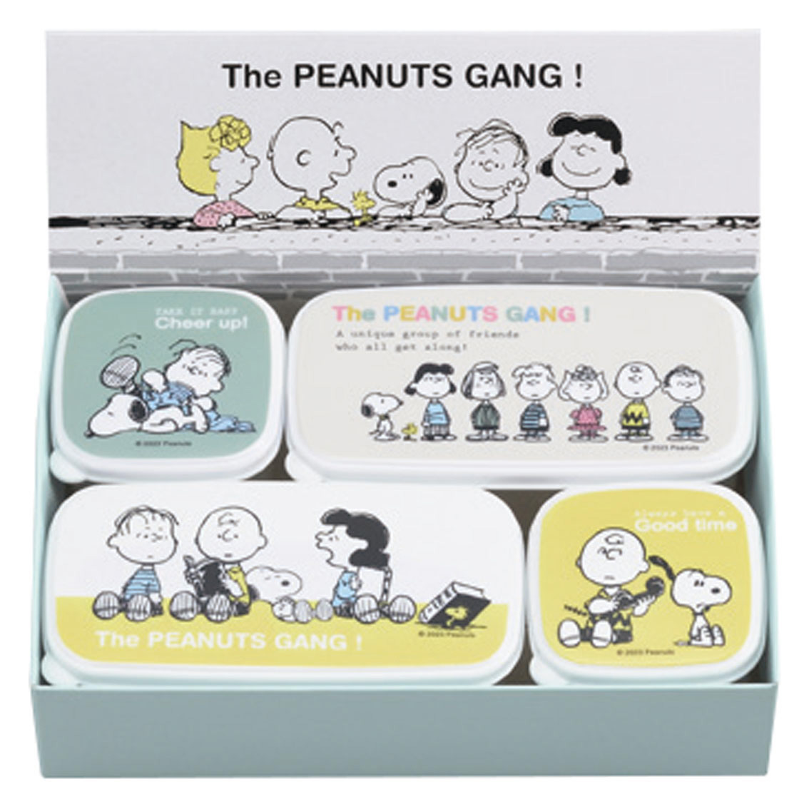 スヌーピーBT シール容器4pcセット･A