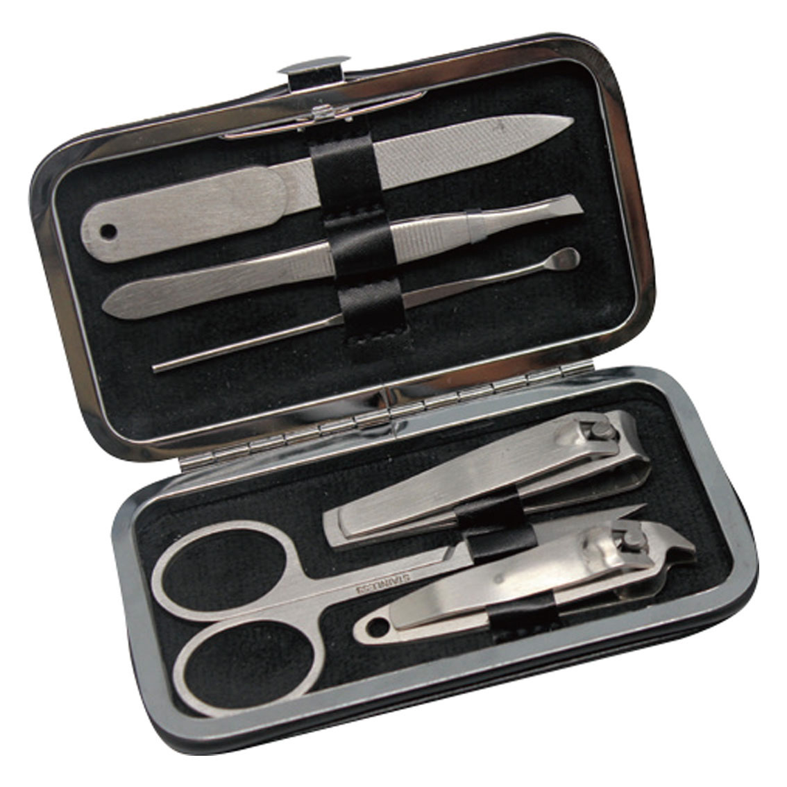 [ネイルケア] 高級ステンレス製ネイルケアセット6P