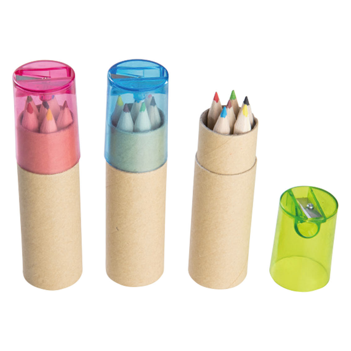 [お子様文具] 色えんぴつ6pcs シャープナー付