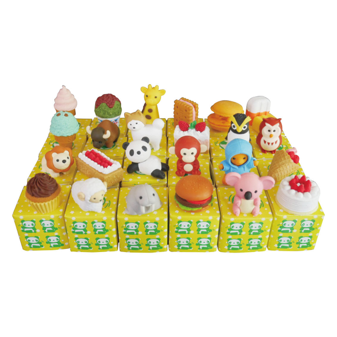 [お子様文具] おもしろパズル消しゴム （小箱入）