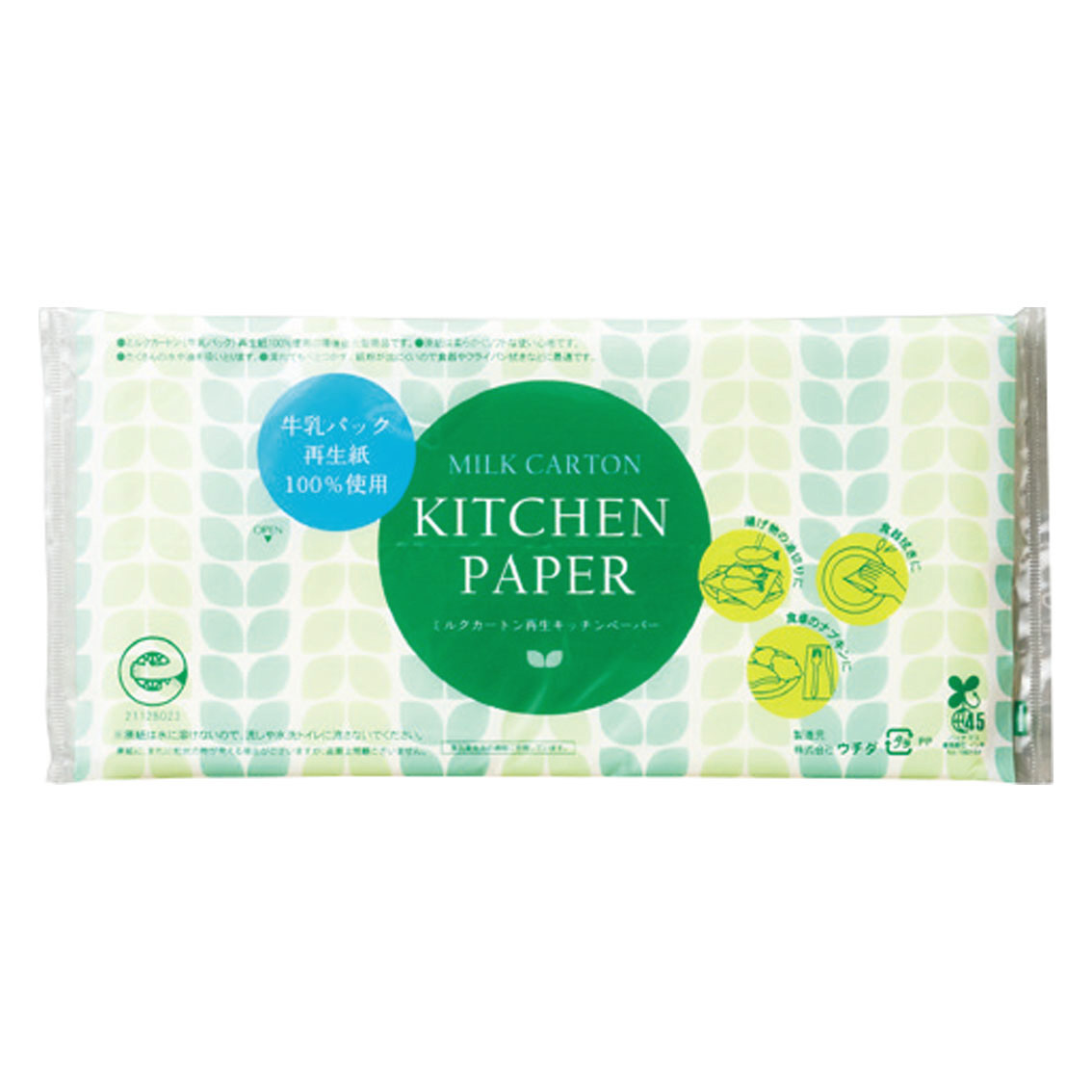 [粗品（キッチン）] ミルクカートン再生キッチンペーパー ポリ入10W