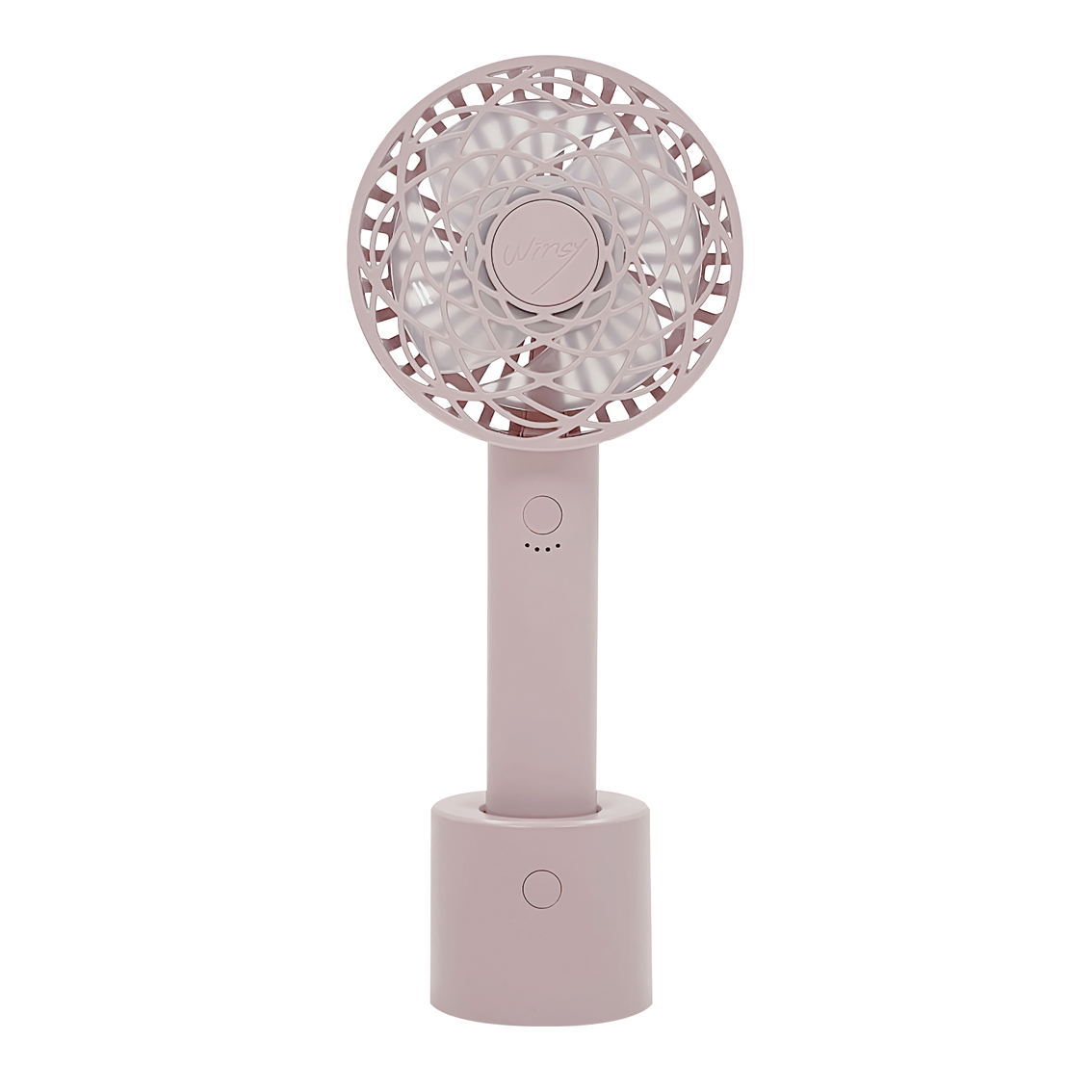 [熱中症対策] WINSY USB充電式オートスイングファン フラワータイプ（自動スイング機能充電スタンド付）