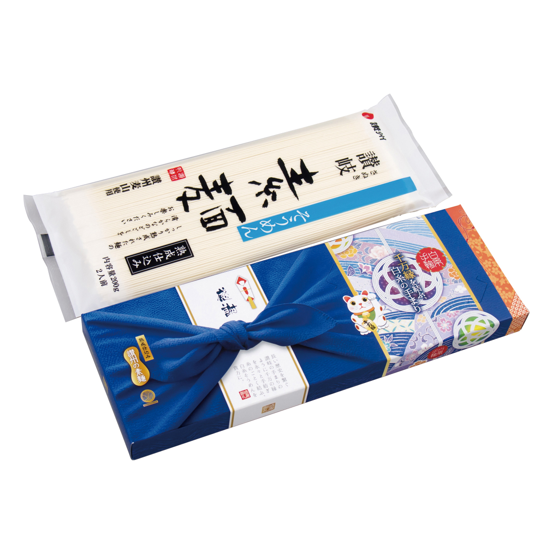 感謝 讃岐そうめん 千万縁を結ぶ 白糸の手まり