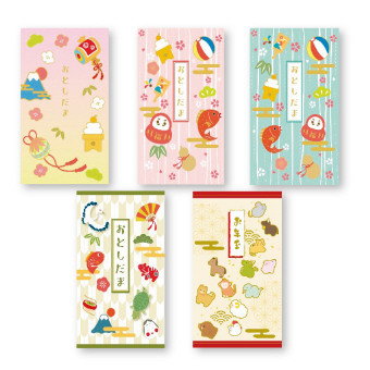 [正月用品] お年玉袋5枚入