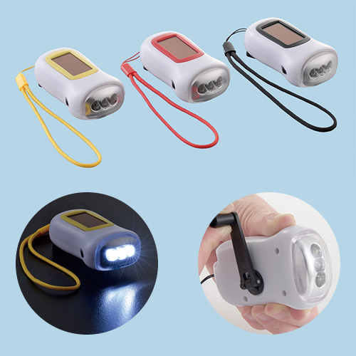 ソーラー＆ダイナモLEDライト