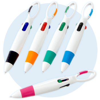 カラビナ4色ボールペン