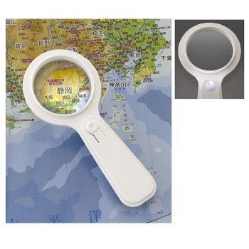 [ルーペ] LEDライト付拡大鏡