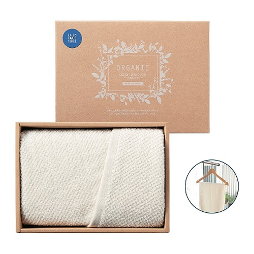 [フェイスタオルギフト] オーガニック スリムフェイスタオル