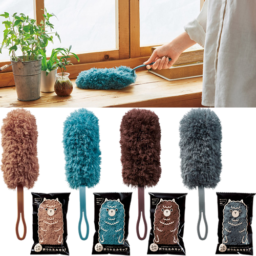 [掃除用品]ふわふわ折りたたみモップ
