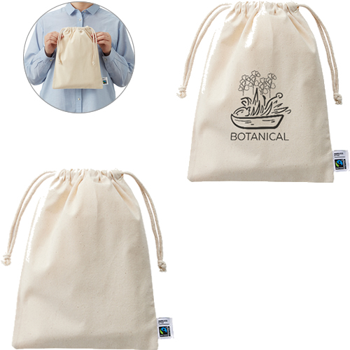 フェアトレードコットン巾着（M）