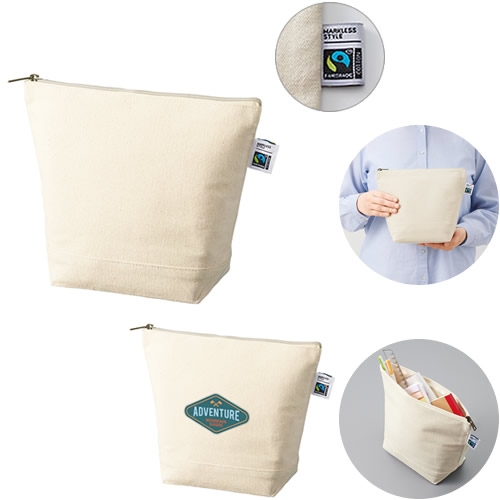 ＜アウトレット売切廃盤＞ フェアトレードコットンキャンバスデイリーポーチ（M）