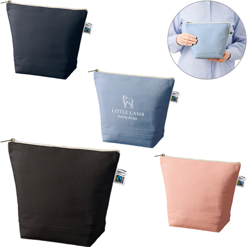 ＜アウトレット売切廃盤＞ フェアトレードコットンキャンバスデイリーポーチ（M）