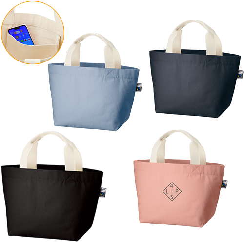 ＜アウトレット売切廃盤＞ フェアトレードコットンキャンバストート（S）内ポケット