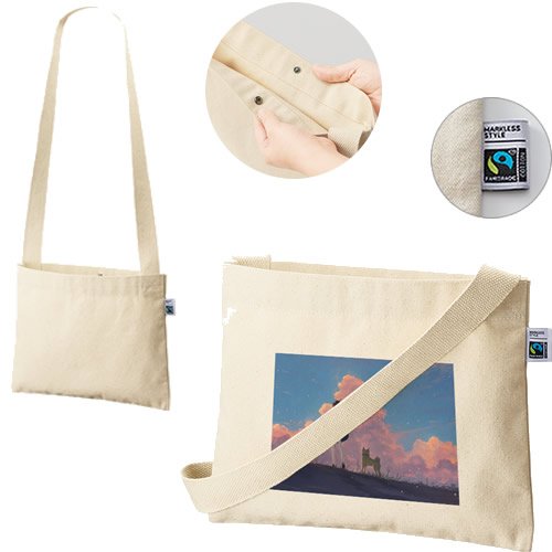 ＜アウトレット売切廃盤＞ フェアトレードコットンキャンバスサコッシュ