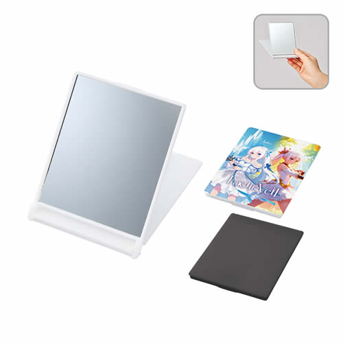 [鏡] 全面印刷できるマットスクエアミラー（Ｓ）