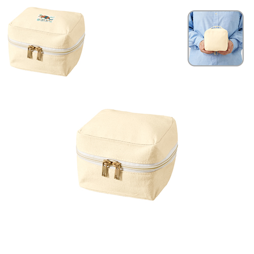 キャンバススクエアファスナーポーチ（S）