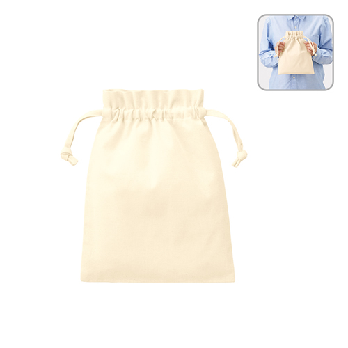 厚手コットンフリル巾着（M）