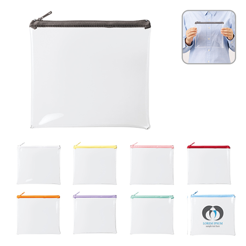 カラーファスナークリアポーチ（M）