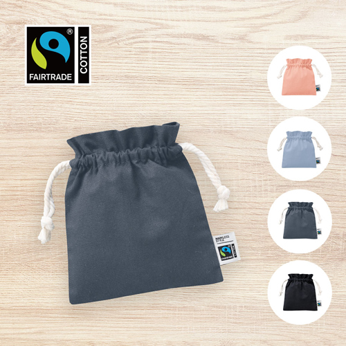 フェアトレードコットンフリル巾着（S）