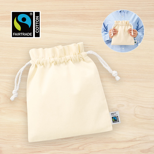 フェアトレードコットンフリル巾着（M）