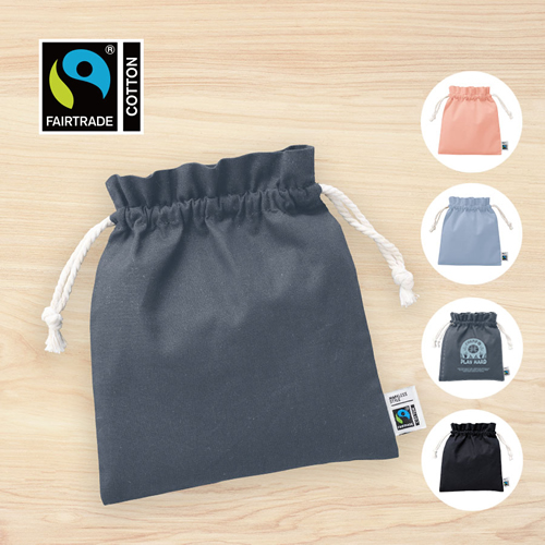 フェアトレードコットンフリル巾着（M）